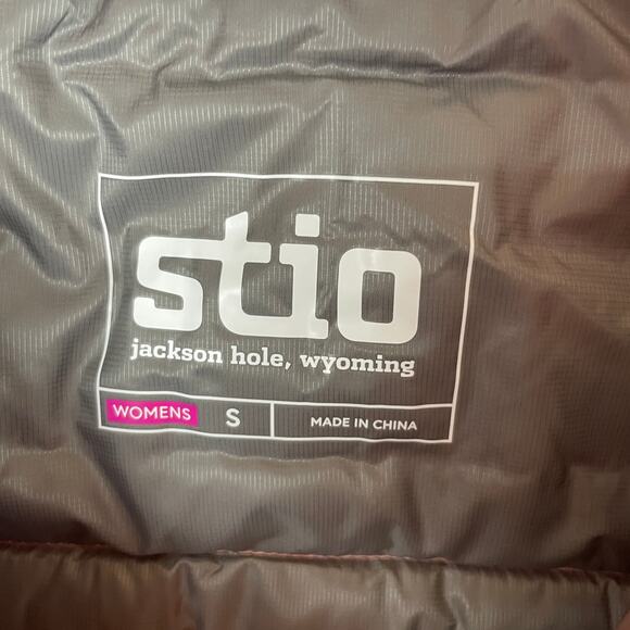 Stio Womens Pinion 800g Fill Down Puffer Sweater Jacket Pertex Coral Pink Size S - Picture 7 of 12